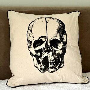 Skull Throw Pillow- PAIR | Perfect Halloween Home Decor | size 20”x20”
